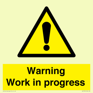 Warning Work in progress